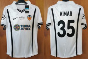 Valencia jersey 2001 #35 AIMAR Champion League Final