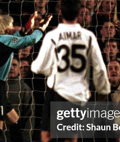 Valencia jersey 2001 #35 AIMAR Champion League Final