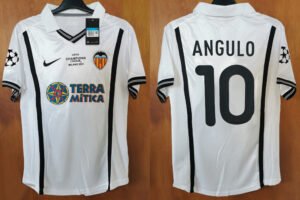 Valencia jersey 2001 #10 ANGULO Champion League Final