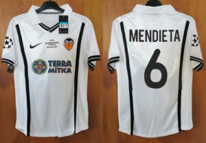Valencia jersey 2001 #6 MENDIETA Champion League Final
