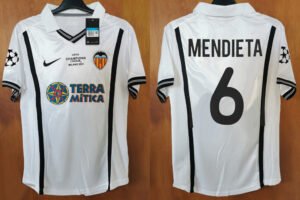 Valencia jersey 2001 #6 MENDIETA Champion League Final