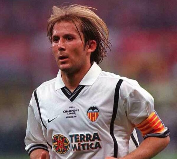 Valencia jersey 2001 #6 MENDIETA Champion League Final
