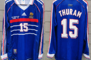 France jersey 1998 #15 THURAM World Cup Final LS