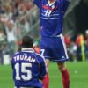 fra1998thuram3 France jersey 1998 #15 THURAM World Cup Final LS