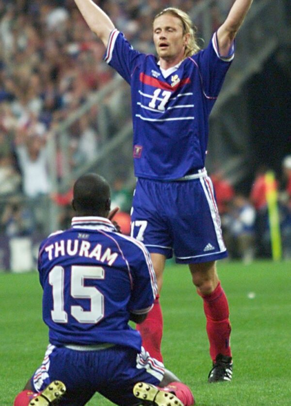 fra1998thuram3 France jersey 1998 #15 THURAM World Cup Final LS