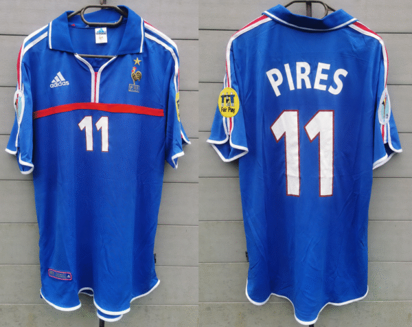 fra2000pires1 France jersey 2000 #11 PIRES Euro