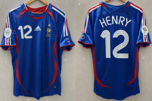 fra2006henry1 France jersey 2006 #12 HENRY World Cup
